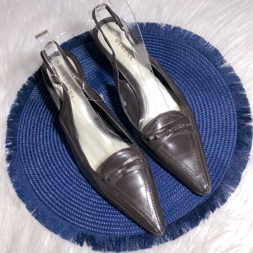 Merona Leather Peep Toe Shoes